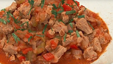 Axoa de veau aux poivrons