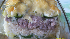 Gratinés de courgettes au riz