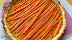 Tarte aux carottes à l'emmental