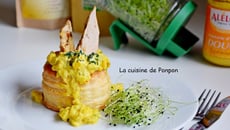 Vol au vent aux courgettes et pintade