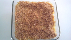 Curry de poulet en crumble