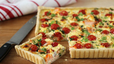Quiche au saumon La Vache qui Rit