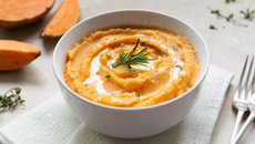 Purée de patates douces