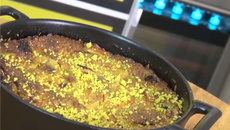 Clafoutis pistache-pamplemousse