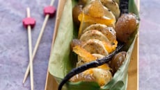 Papillotes de bananes et marrons rôtis aux épices