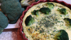 Flan de brocolis et comté