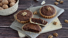Tartelettes brownie aux Noix du Périgord AOP