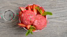 Sorbet aux fraises
