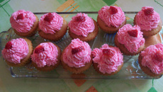 Cupcake aux fraises