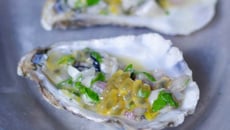 Tartare d’huîtres au fruit de la passion