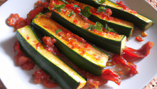 Courgettes pimentées