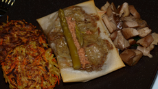 Croustillant de cailles au foie gras