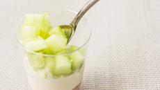 Verrine jambon, concombre et fromage