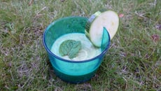 Gaspacho de courgettes marinées