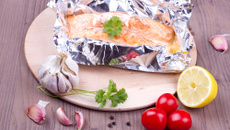 Saumon en papillote des îles