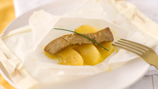 Papillote de Foie Gras aux pommes