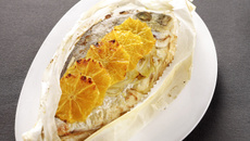 Dorade fenouil et orange en papillote