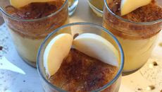 Verrines de charlotte aux poires