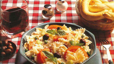 Salade de pâtes au cottage cheese