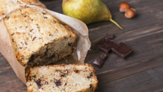 Gâteau aux poires et pépites de chocolat