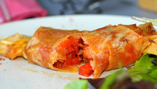 Croustillant de poivrons & chorizo