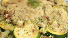 Crumble de courgettes au cumin