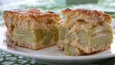 Moelleux de rhubarbe Lorraine