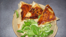 Petit bricks aux fromages et miel