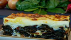 Lasagne chèvre - épinards