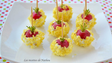 Radis en croûte de chips