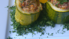 Courgettes farcies légères
