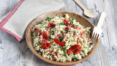 Taboulé de chou-fleur aux poivrons rôtis