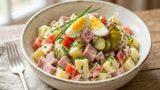 Salade de pommes de terre au jambon