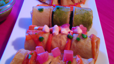 Crêpe sushi sucrée