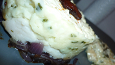 Gratin de poisson et sa fondue de poireau