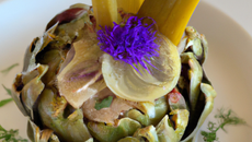 Émincé d'artichaut tiède en vinaigrette briarde