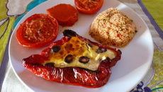 Poivrons farcis à la féta