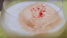 Velouté de panais et mousse au chorizo