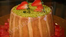 Charlotte fraise pistache