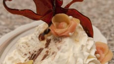 Rocher glacé , sur son lit gourmand !