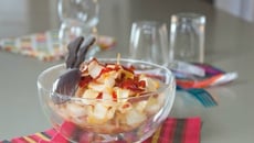 Salade d'endives au chorizo croustillant