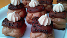 Petit choux à la mousse chocolat tofu