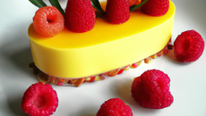 Bavarois Mangues et framboises