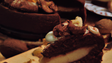 Gâteau au chocolat et marron