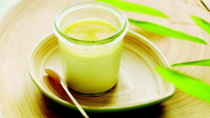 Bambou : petits flans à la citronnelle