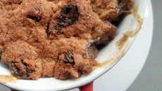 Crumble vanillé poire-châtaigne-muesli