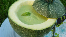 Velouté de courgettes et Carré Frais