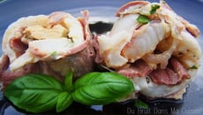 Maki de lotte en magret d'oie séché & cœur de foie gras