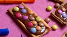 Barres chocolatées aux Smarties