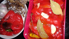 Poivrons provençaux à l'huile d'olive